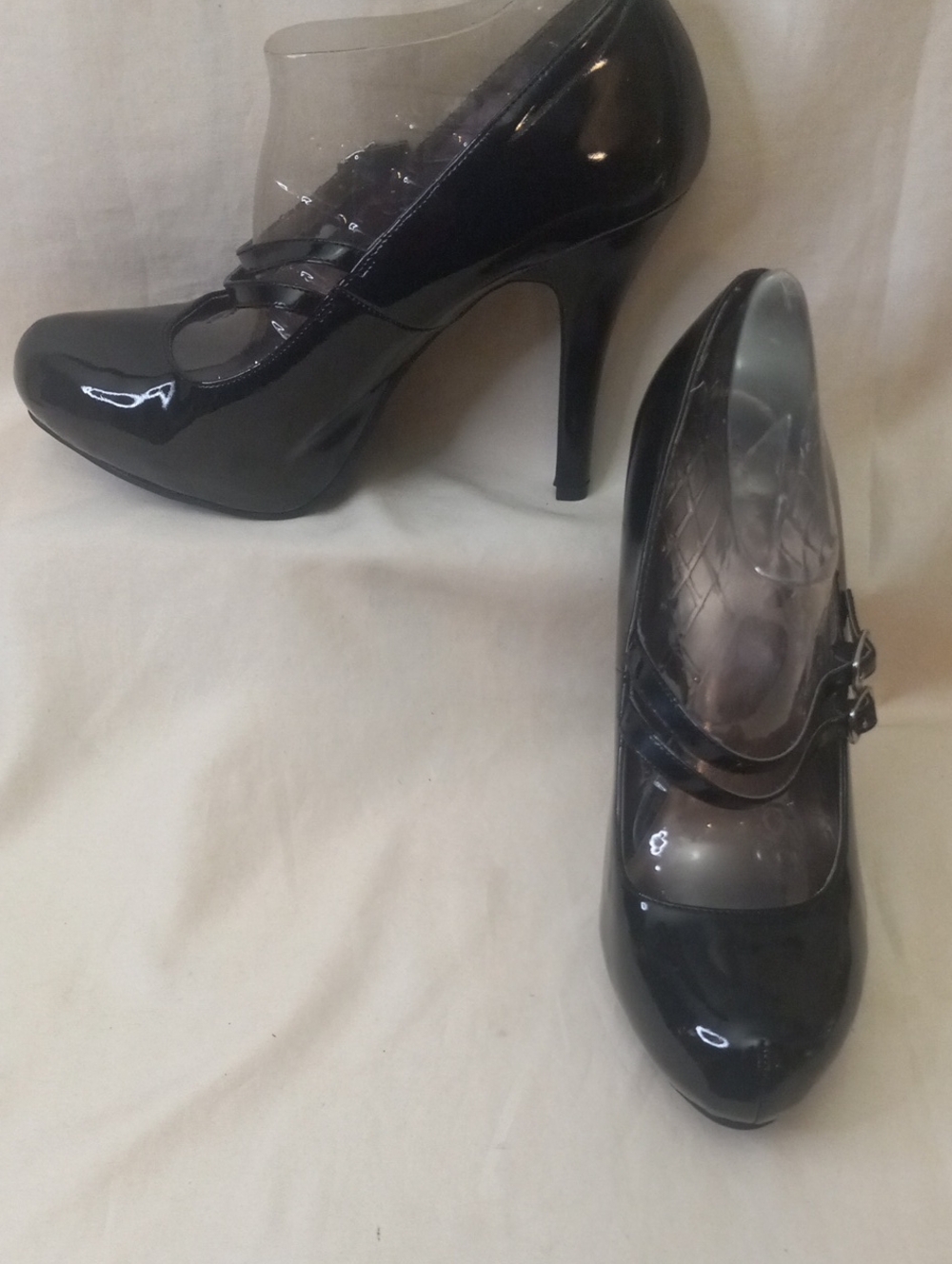 Mossimo Black Patent Mary Jane High Heel Pumps for Women